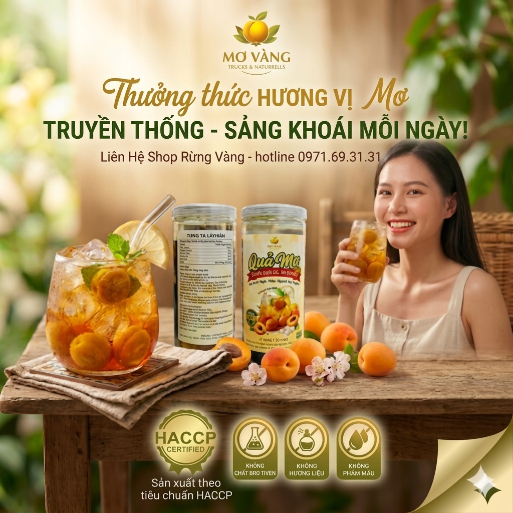 Quả mơ ngâm đường vị truyền thống