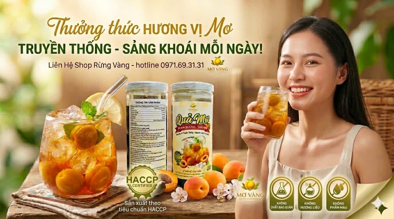 Quả mơ ngâm đường vị truyền thống