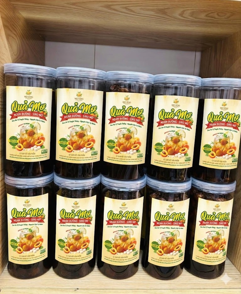 nước cốt quả mơ tươi ngâm đường Mơ Vàng giá tốt cho các đơn vị quán cafe