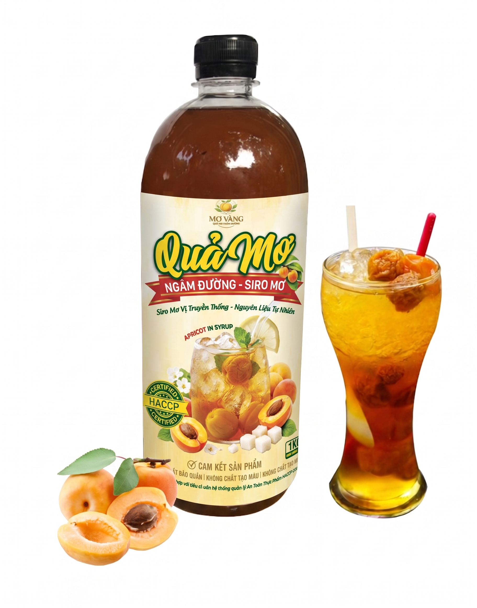 Nước Cốt Quả Mơ Ngâm Đường Nguyên Chất