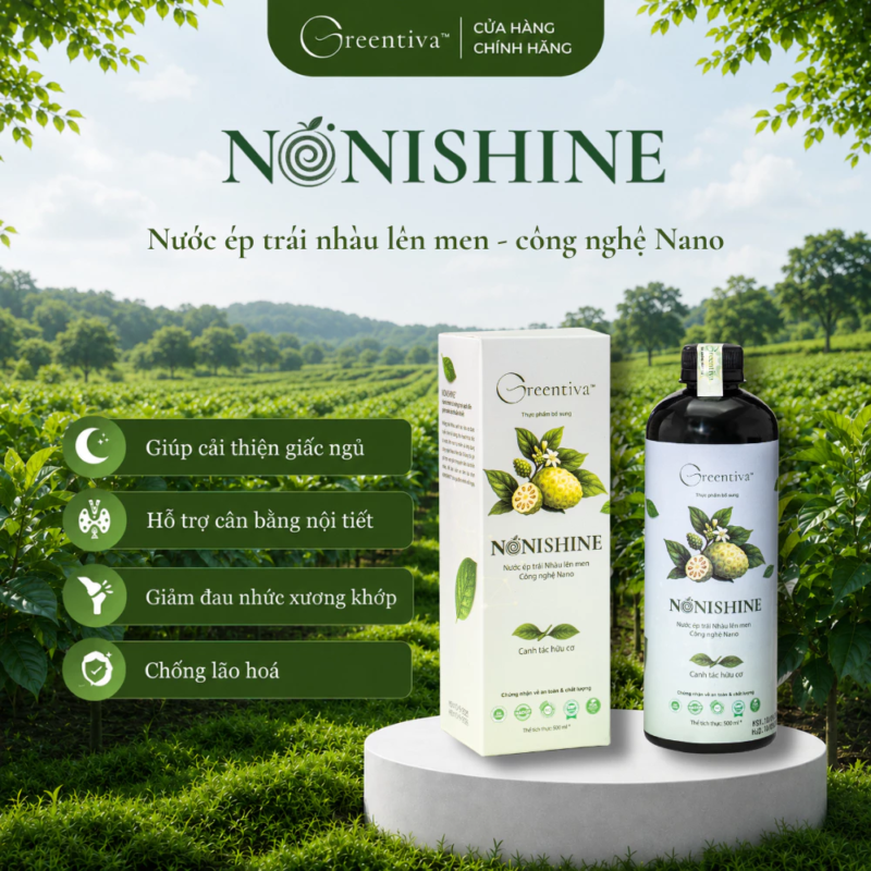 Nước ép nhàu lên men nano NONISHINE 500ml