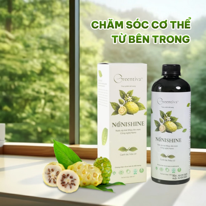 Nước ép nhàu lên men nano NONISHINE 500ml