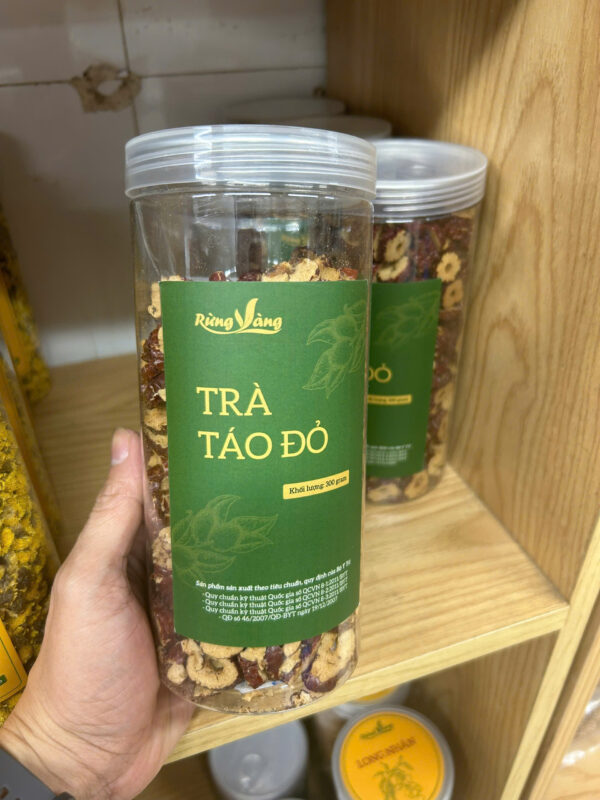 Trà táo đỏ thái lát